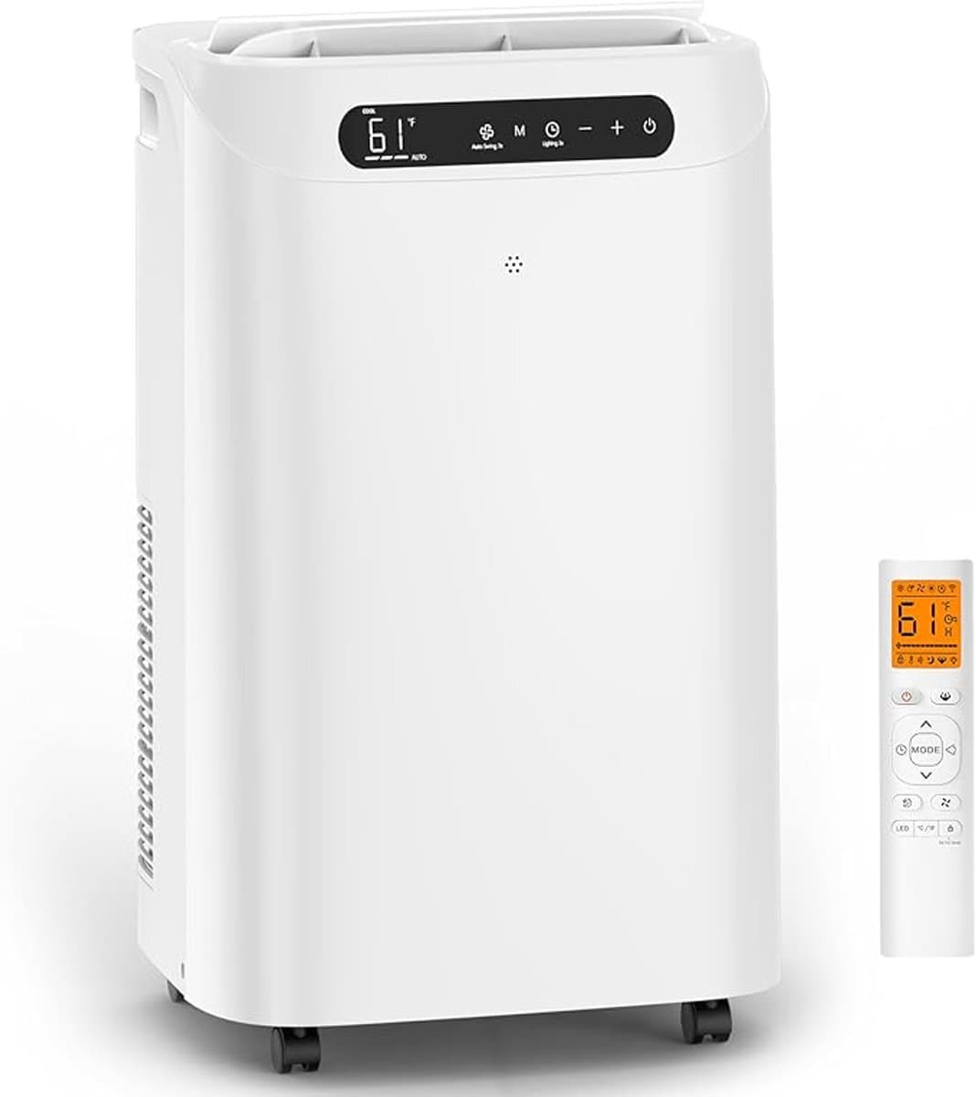 Mobiele airco 14000 BTU stille airconditioner met ontvochtiger slaapstand afstandsbediening 65 m²