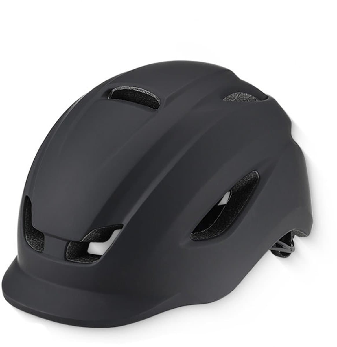 Fietshelm – Motorhelm – Fietshelm voor volwassenen – UV-bescherming – Verstelbaar – Hoofdomtrek 58–61 cm – Unisex – Geschikt voor mountainbiken en wielrennen – Zwart