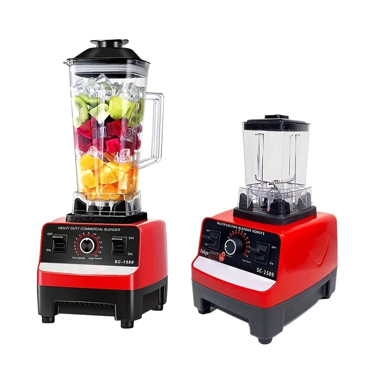Blender-Foodprocessor-Twee-In-Eén -IJsblok Crusher Duurzame Krachtige Juicer Keuken -2000 Watt.