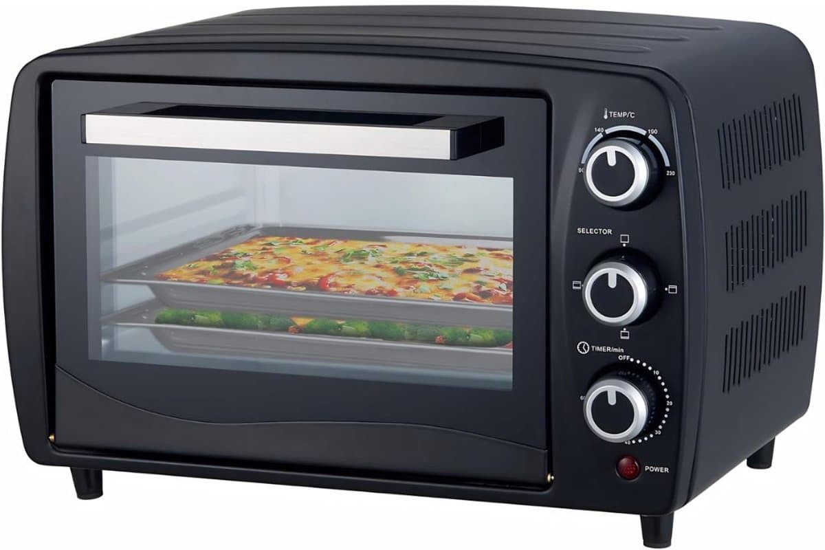 DnA® Mini Oven - Camping Oven - Mini Oven Vrijstaand - Zwart - 32cm x 40cm x 27cm