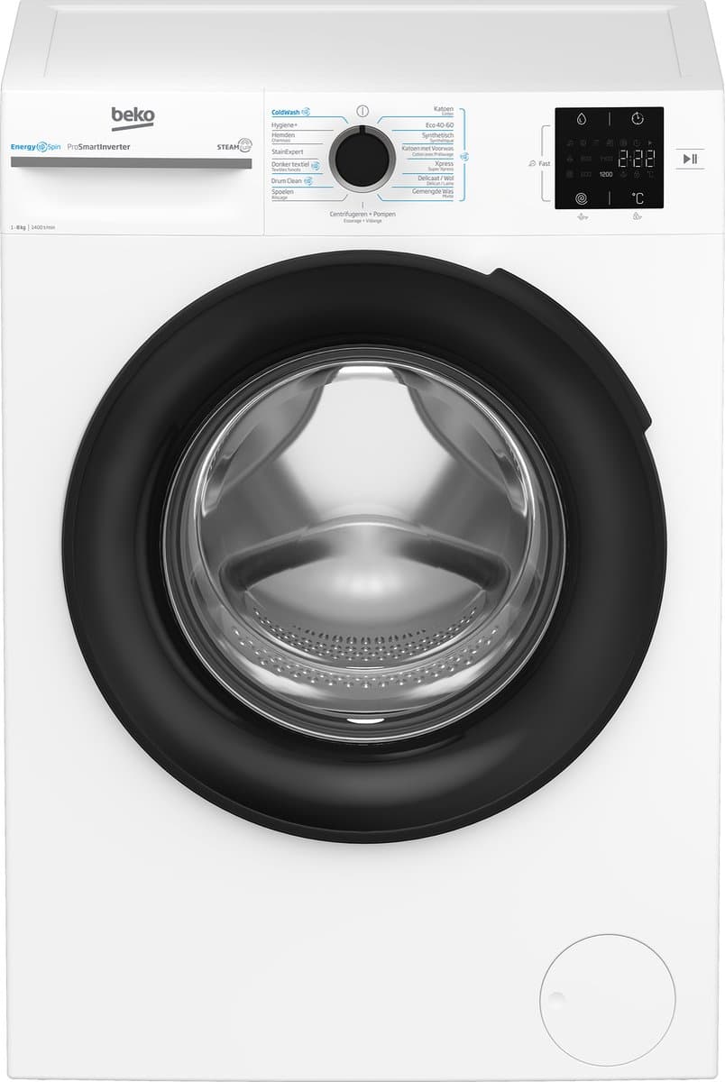 Beko b300 BM3WFT3841W wasmachine Voorlader 8 kg 1400 RPM Wit