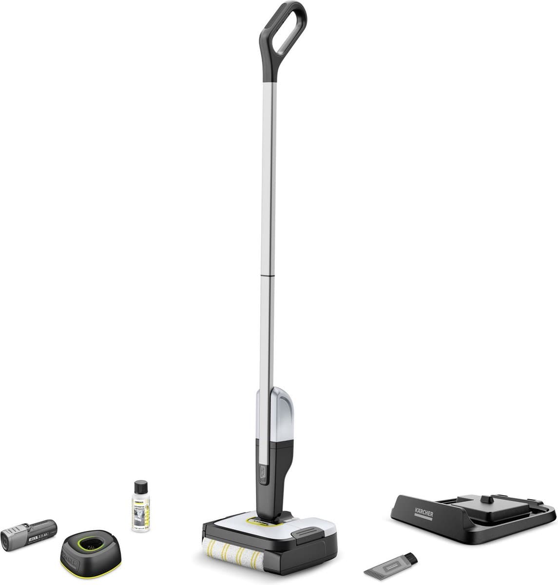 Kärcher FC 2-4 Battery Set Vloerreiniger - 4 V Lithium-ion verwisselbare accu - Looptijd accu 20 min - 70 m2 per acculading