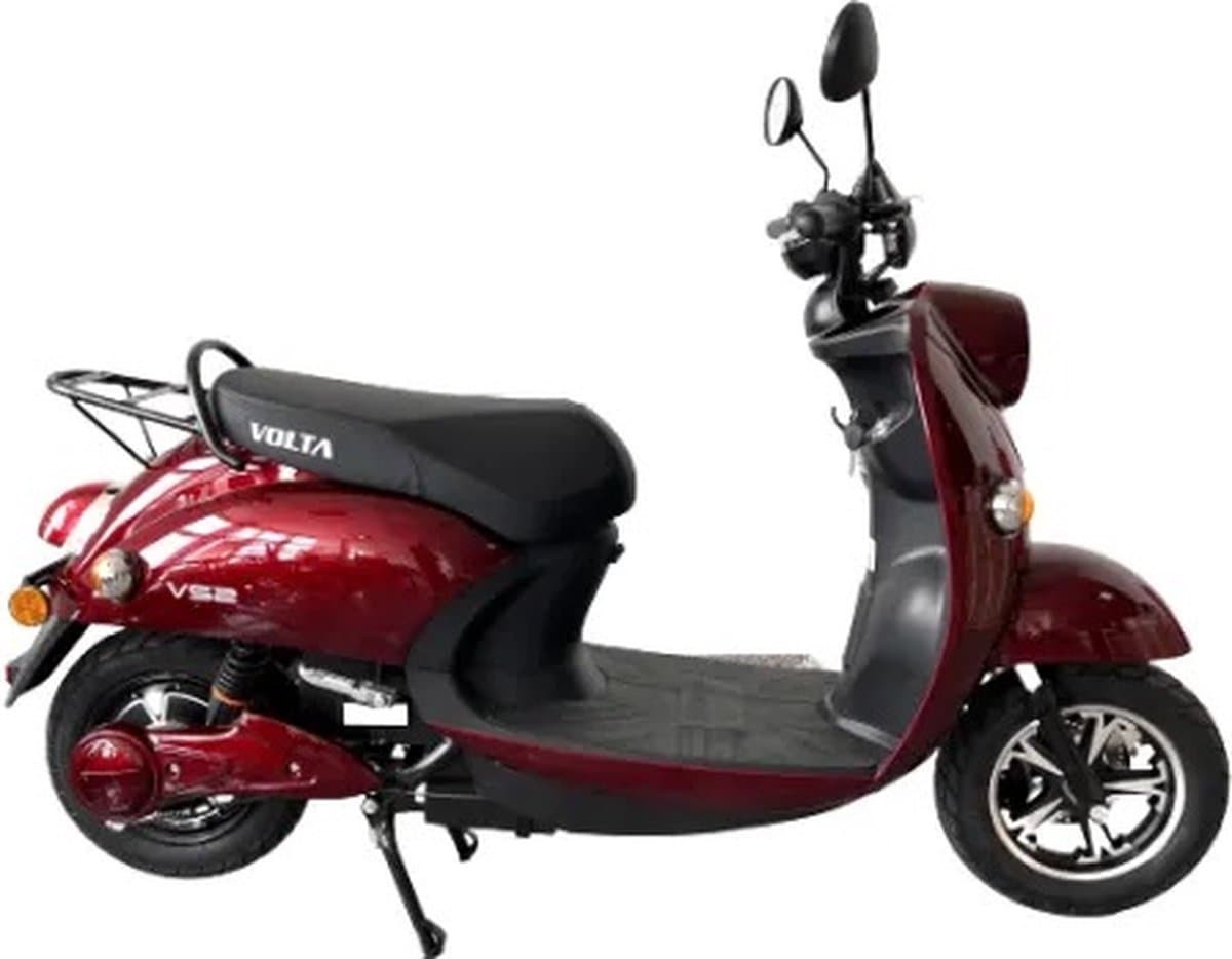 Elektrische scooter, 2000 W , Li-Ion batterij, Bereik tot 50km, bordeaux, Volta S2