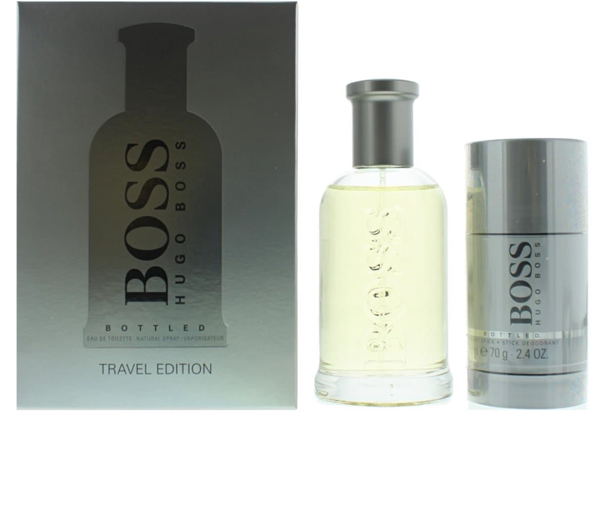 Hugo Boss Bottled Giftset - 100 ml eau de toilette spray + 75 ml deodorant stick - cadeauset voor heren