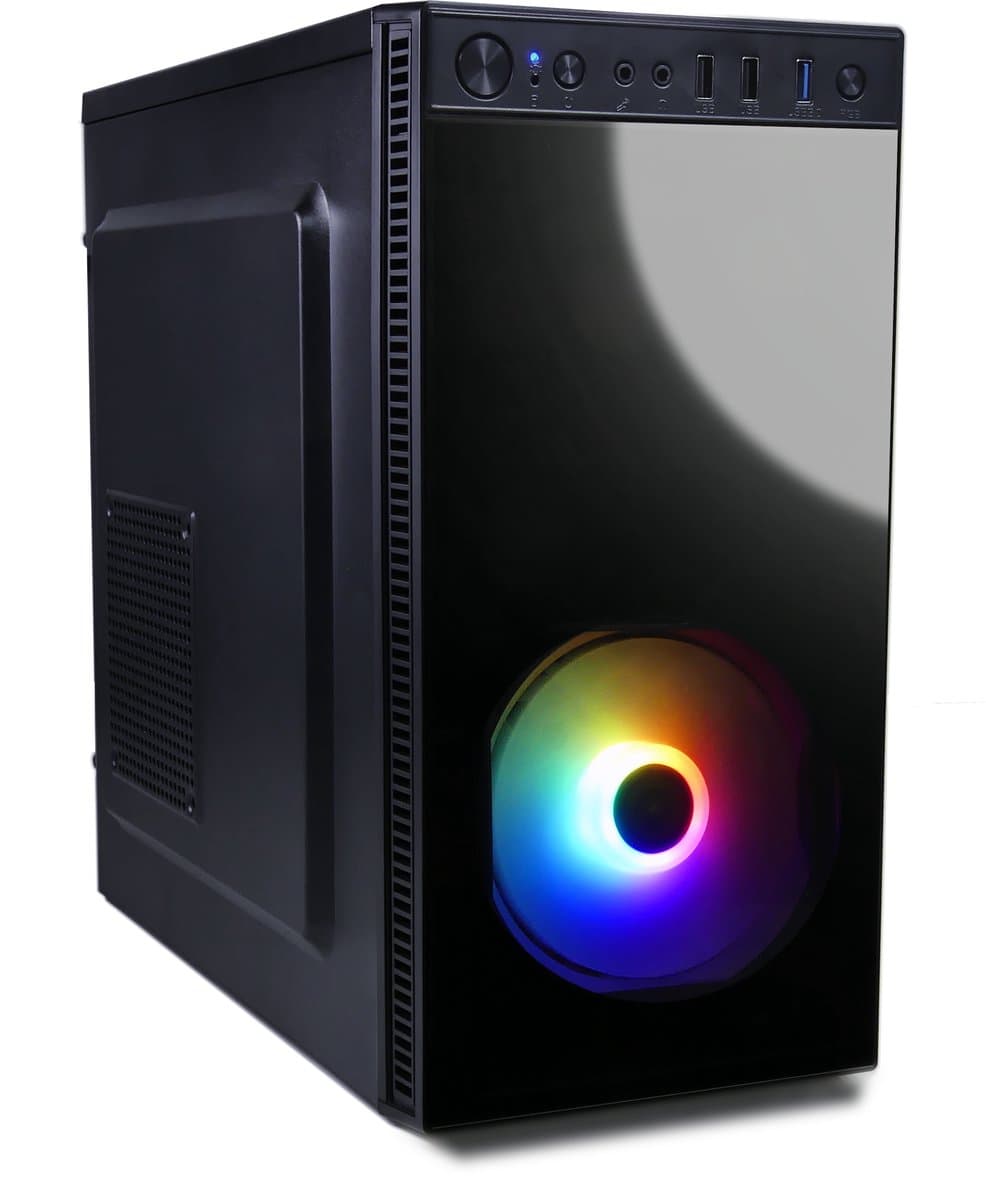 AMD Ryzen 7 8-Core RGB Game PC / Computer voor School, Kantoor en Budget Gaming - 16GB RAM - 500GB SSD - RX Vega 8 - WIFI - Win11 PRO