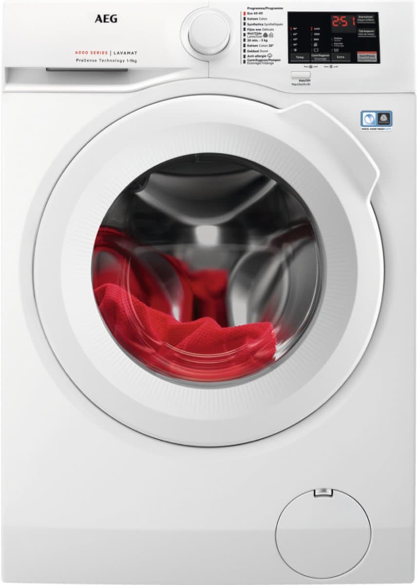 AEG L6FBI94BBW 6000 serie ProSense® - Wasmachine - Energielabel A - 1400 toeren - 9 kg - NL/FR