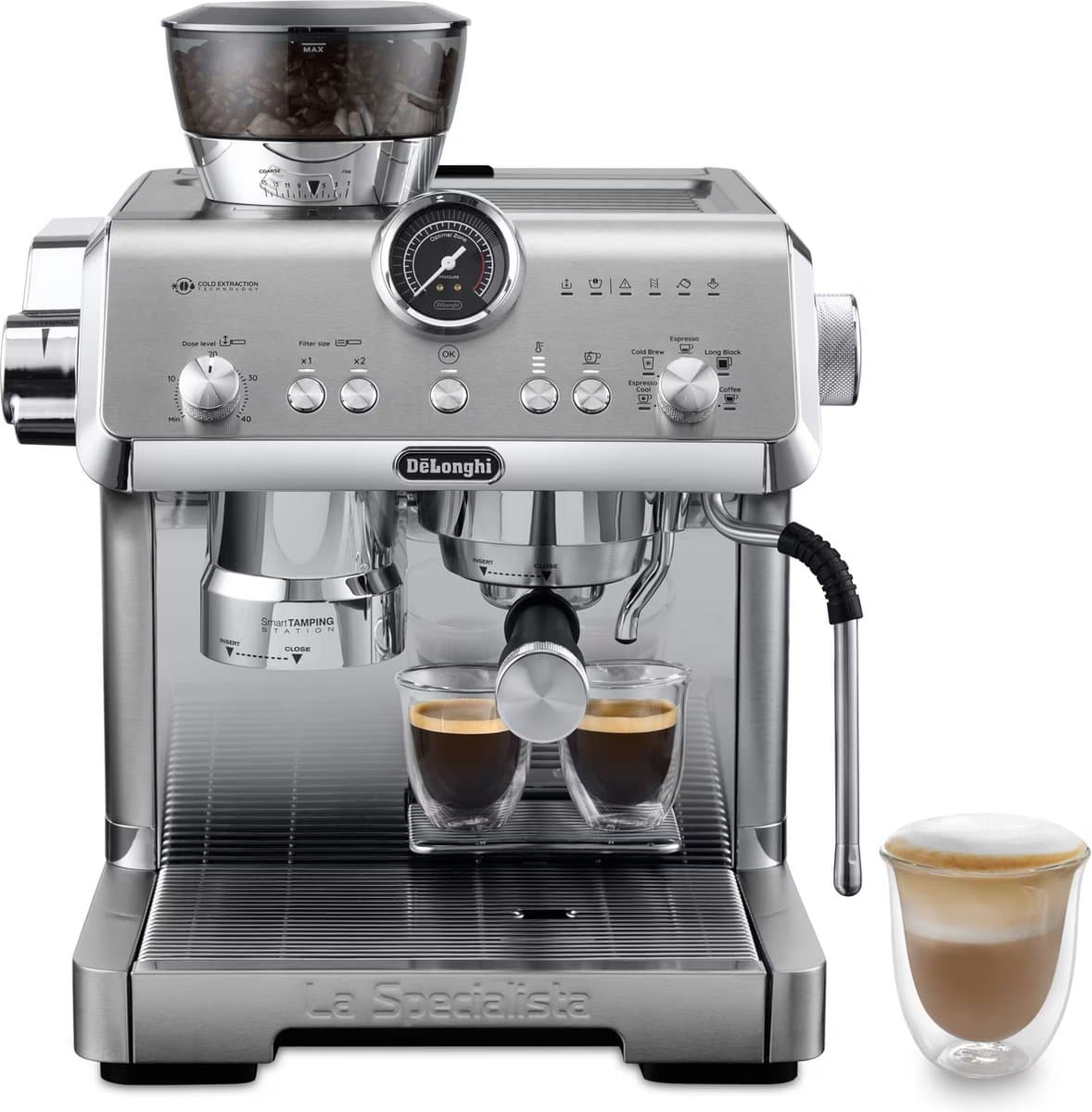 De'Longhi La Specialista Opera EC9555.M - Pistonmachine met bonenmaler - Metal - Cold Breg