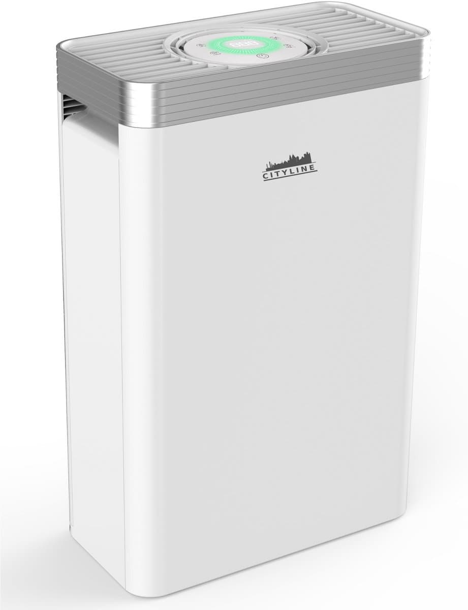 Luchtreiniger Cityline Pro - Air purifier - Luchtfilter - Ruimtes tot 25 m² - Stil - CADR van 200 m³ per uur - Geavanceerd 4 laags HEPA filter - Auto modus & Luchtkwaliteit sensor - LED display - Wifi functionaliteit - Slaapstand - Timer