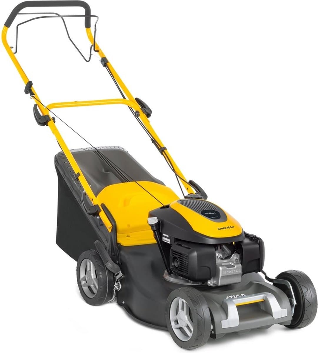 Stiga COMBI 48 S H Benzine Grasmaaier | Honda GCVx145 | 145 cc OHV | 46 cm | zelfrijdend | staal | 4-in-1 | ergo | 6 pos hoogteinstelling - 2L0482138/ST1