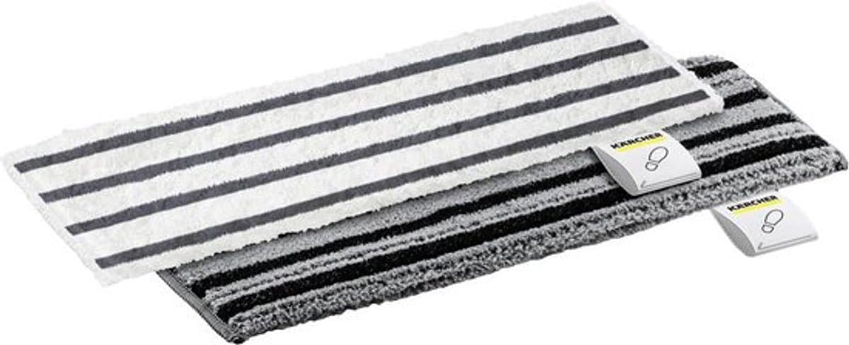 Kärcher vloerdoeken POWER EasyFix voor stoomreinigers - 2 stuks - Microvezel - Klittenbandbevestiging - Ultra Abrasive-doek en Schuurdoek