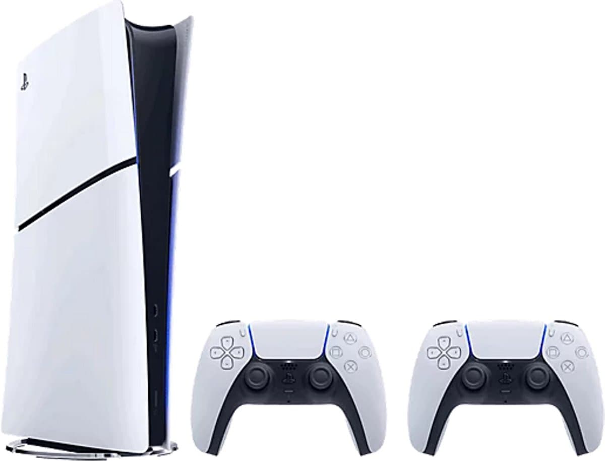 PlayStation 5 Digital Edition - Slim - Bundel met 2 Dualsense Draadloze Controllers