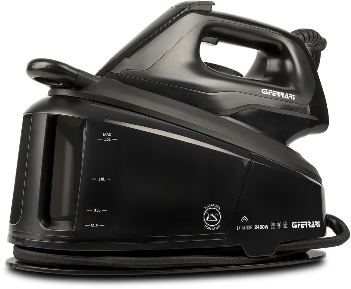 G3 Ferrari Extra Glide Stoomgenerator Strijksysteem – 2400W – 5 Bar Stoomdruk – 1.5L Waterreservoir – Keramische Strijkzool – Instelbare Stoom 50-130 g/min – Met Antikalkfilter