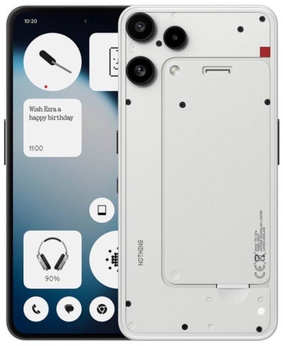 Nothing Phone (3a) Lite - 8GB RAM 256GB - Wit- 6.7" 120Hz AMOLED - 50MP Dual Camera - 5000mAh - 5G