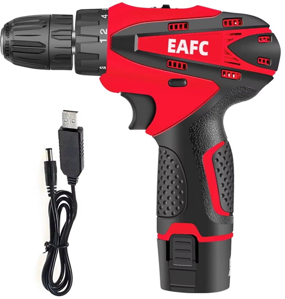 EAFC - Draadloze Accuboormachine – Compacte Elektrische Boor & Schroevendraaier – Incl. accu Oplaadbare – Ideaal voor Klusjes in en om het Huis – Boormachine - Boorhamer