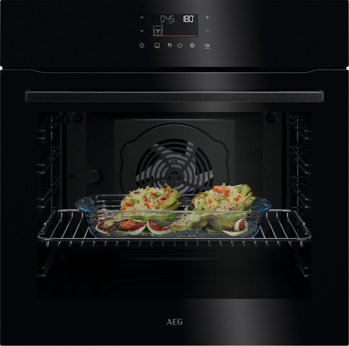 AEG OU5PB40WPK 5000 SurroundCook - Inbouwoven - Heteluchtoven met Pyrolysereiniging - 72 l