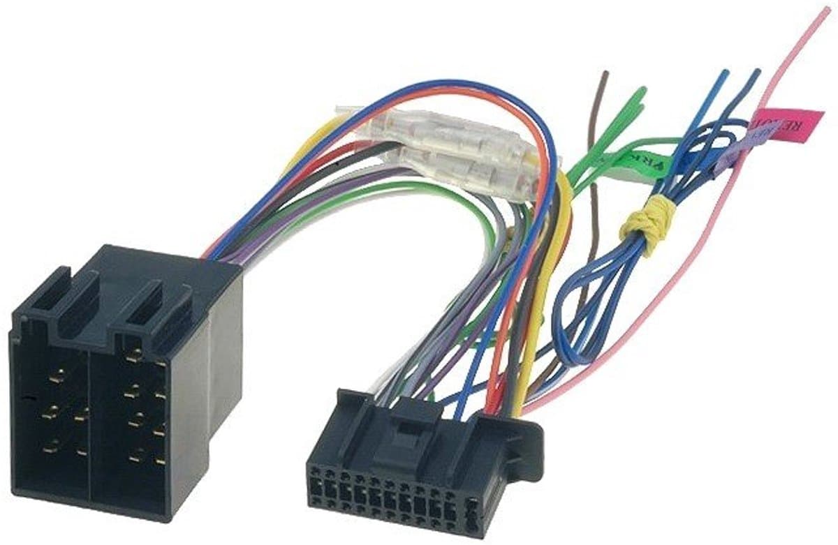 ISO kabel voor Kenwood autoradio - 29x9mm - 22-pins - 0,15 meter