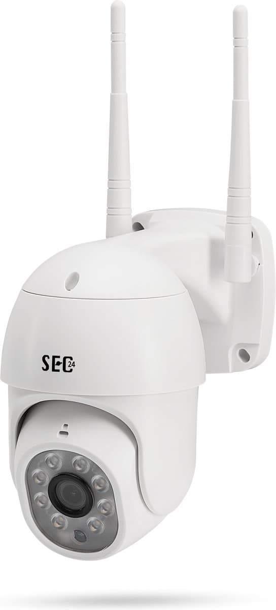 SEC24 CAM216W Dome Camera wit - IP Camera draai- en kantelbaar voor buiten - FHD 1080P - Kleuren nachtzicht