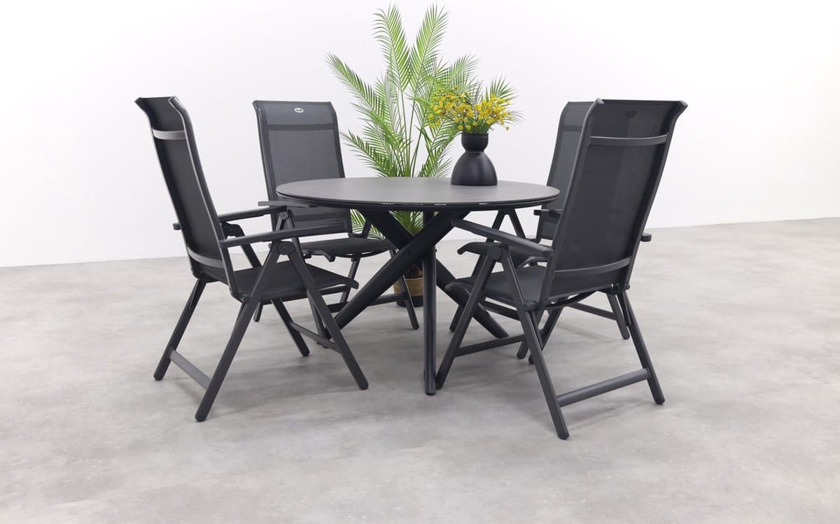 Hartman Milaan/Dublin ronde tuinset - 5-delig - 120 cm.