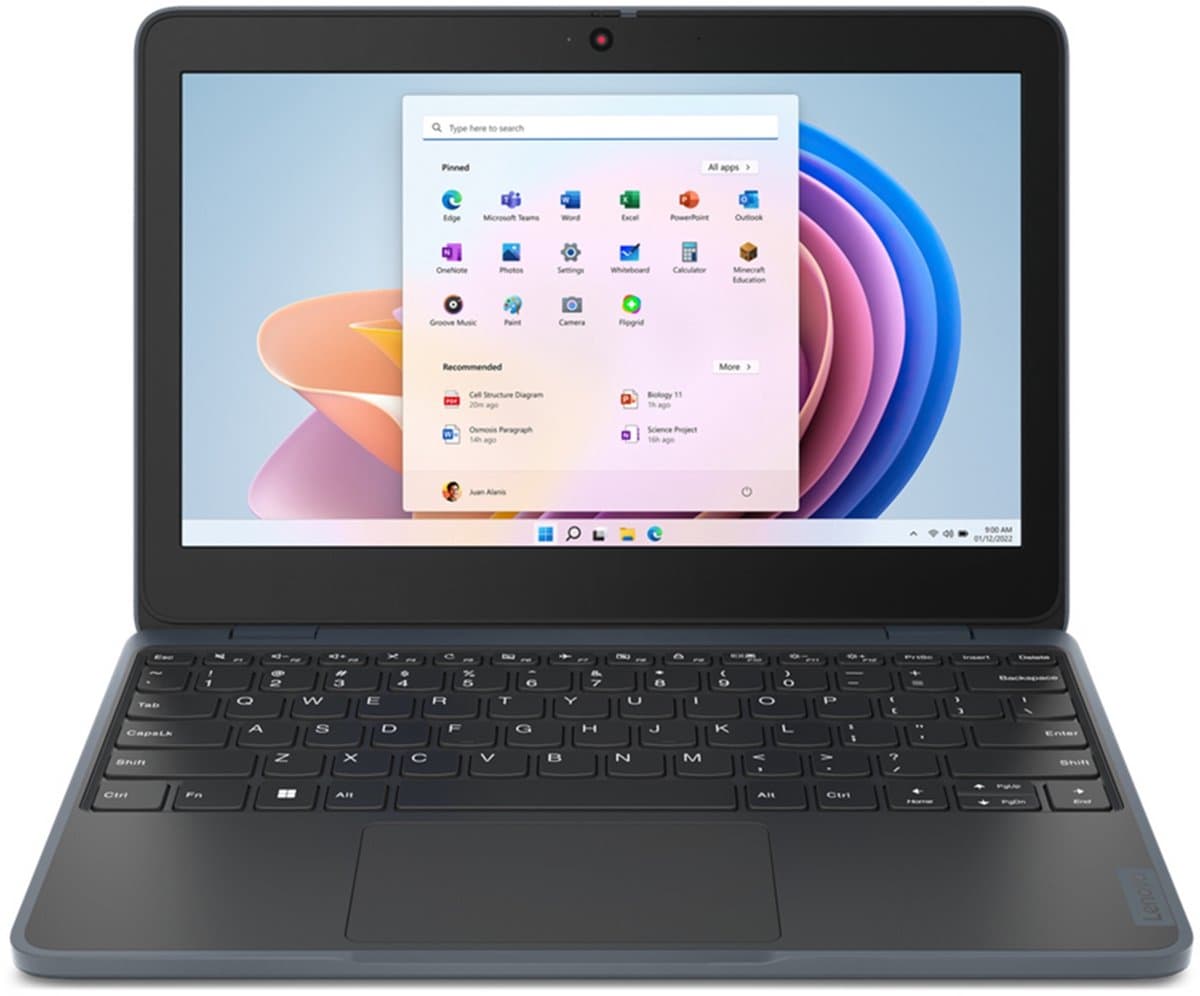 Lenovo Yoga 100W - 11.6 inch - Intel N100 - 4GB - 128GB SSD - Windows 11