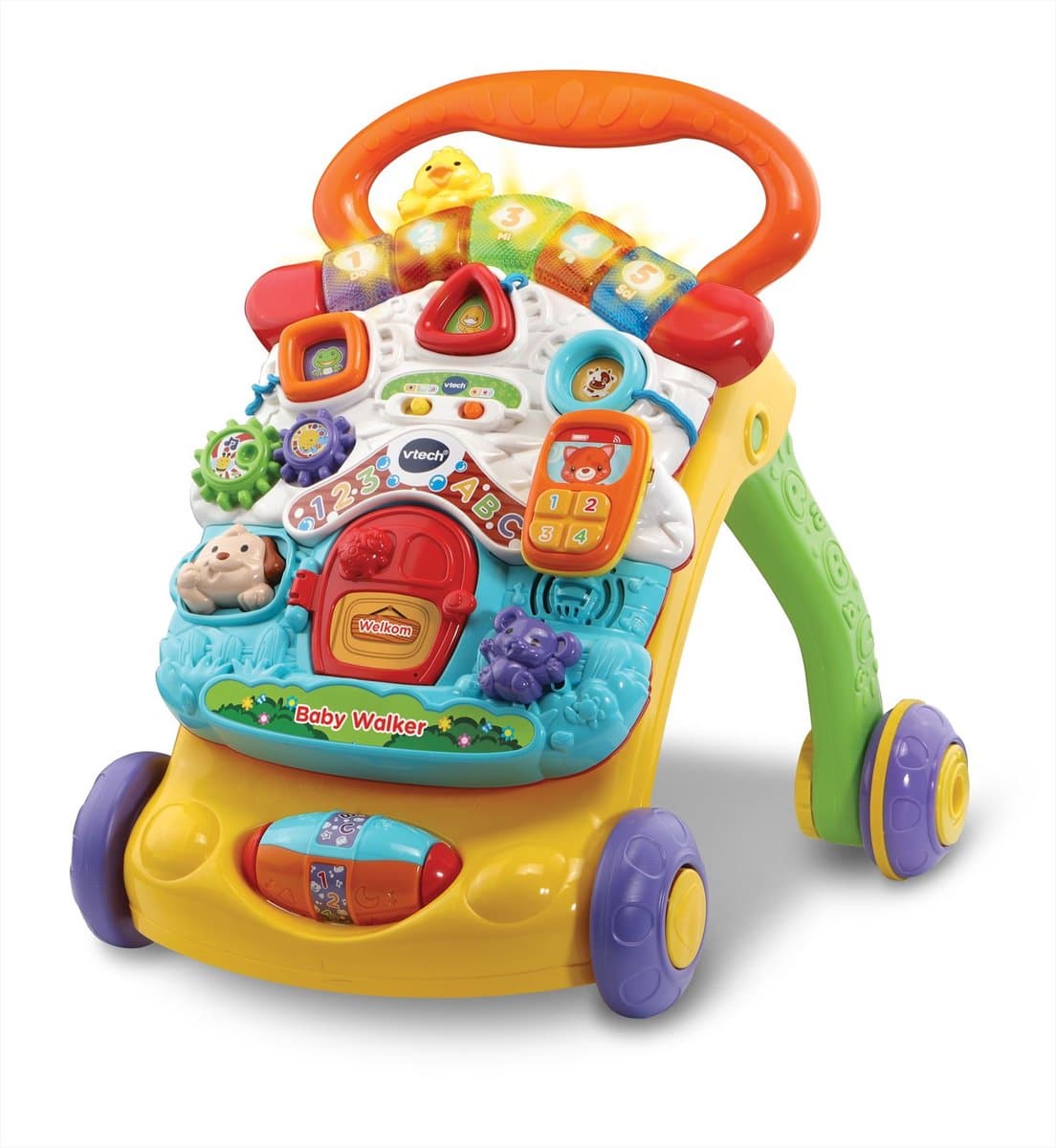 VTech 2 in 1 Baby Walker - Loopwagen Baby - Licht & Geluid - Nederlands Gesproken Speelgoed
