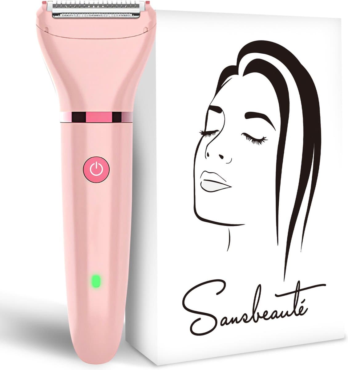 Ladyshave Gezicht - Oksels - Benen - Bikinilijn - Scheerapparaat Vrouw - Ontharingsapparaat Electrisch Ontharen - Gezichtsontharing Dames - Trimmer Vrouw - Ladyshaves Bikini - USB Oplaadbaar