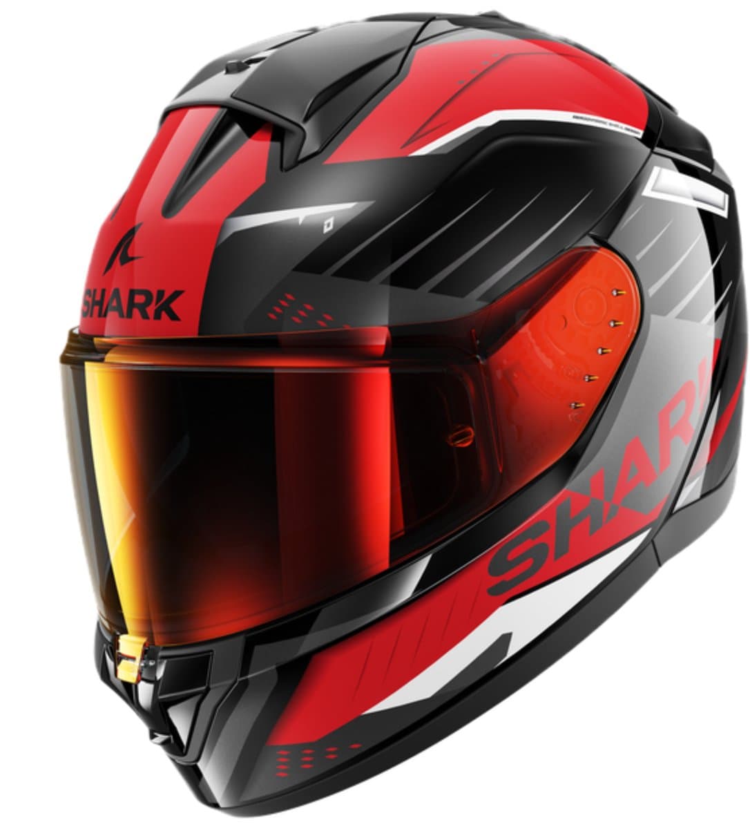 SHARK RIDILL 2 BERSEK Black Red Anthracite - Maat M - Integraal helm - Scooter helm - Motorhelm - Zwart - Scooterhelmen mannen en vrouwen.
