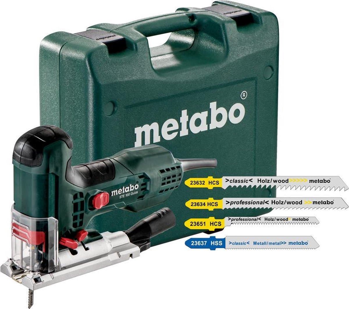 Metabo STE 100 Quick SET Decoupeerzaag 710W - Incl. 20 zaagbladen in koffer