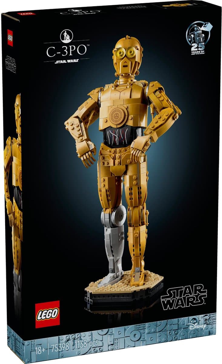 LEGO Star Wars - C-3PO Decoratie Bouwpakket met Droid Figuur - 75398