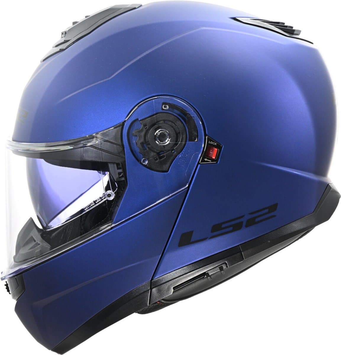 LS2 FF908 Strobe II Mat Navy Blauw 06 Systeemhelm - Maat M - Helm