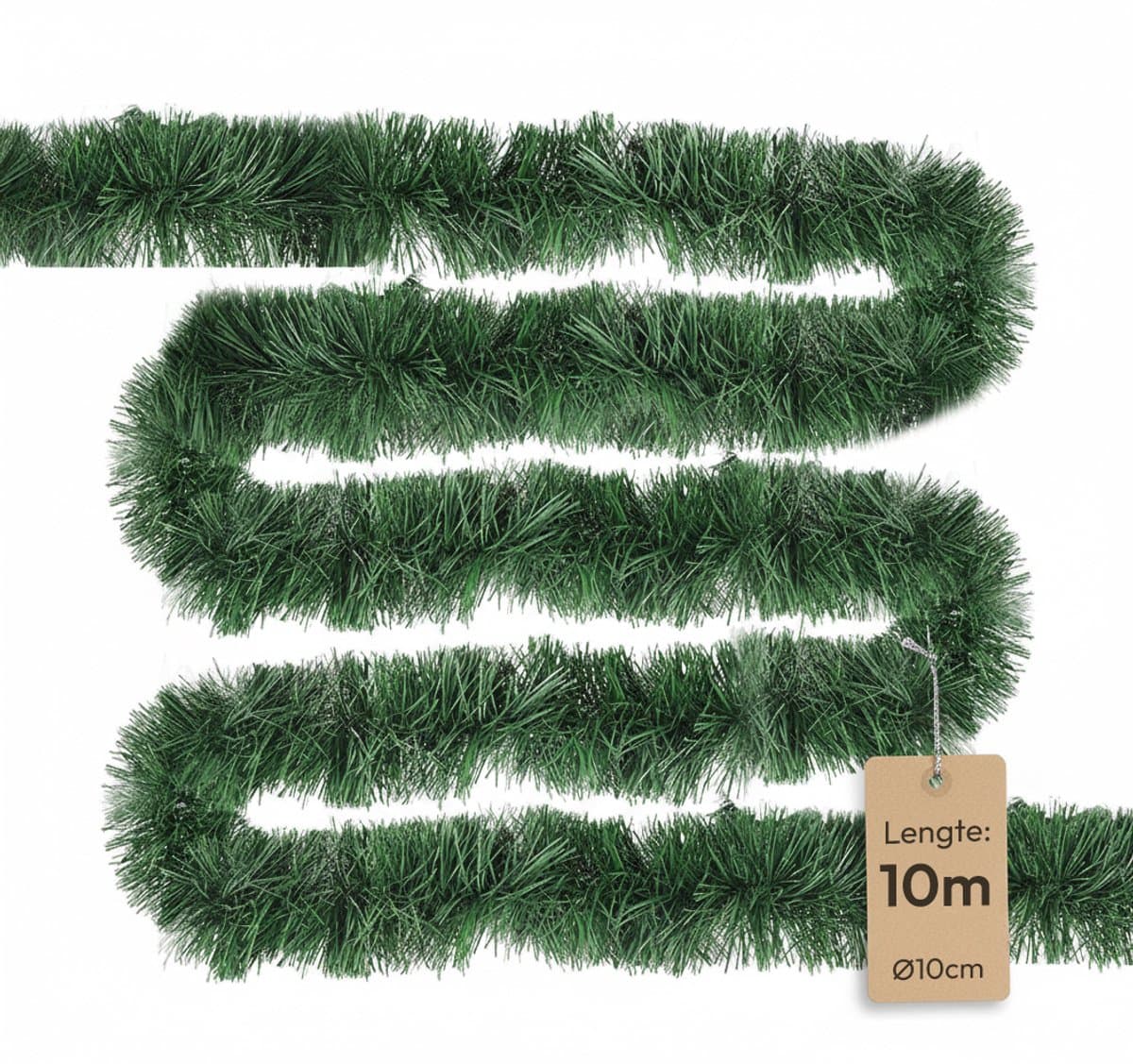 Meisterhome® - 10 Meter - Kerstslinger Kerstguirlande Kerstversiering Guirlande Kerstdecoratie - PE materiaal - Extra vol - Lengte 1000 cm