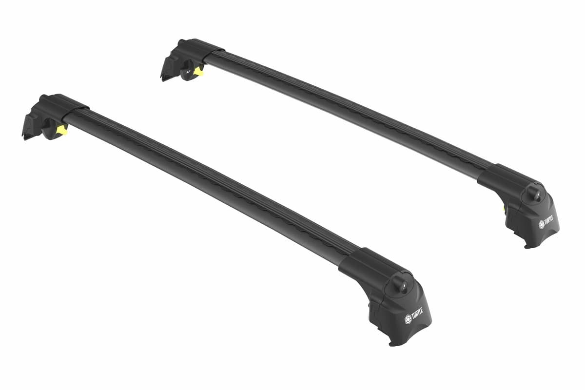 Dakdragers voor Volvo XC40 2018-onwards Gesloten Dakrailing-Aluminium-Wingbar-Zwart-Merk Turtle