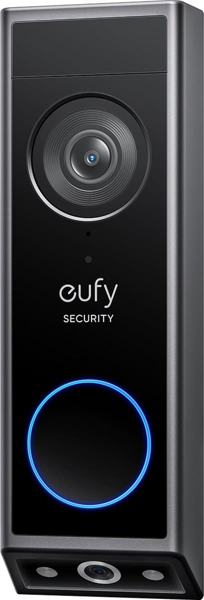 eufy Security E340 Video Deurbel - Video Doorbell - Dual-Cam technologie - 2K Full HD-resolutie - Kleur nachtzicht - AI-pakketdetectie - Geen maandelijkse kosten - Draadloze installatie - Compatibel met Alexa en Google Assistant