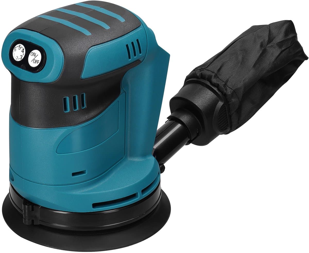 125mm Accu Excentrische Schuurmachine – Draadloos – 6 Snelheden – Orbital Sander voor Auto & Hout