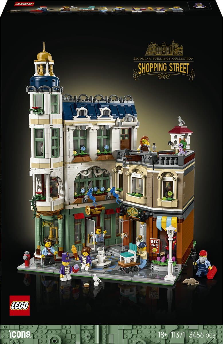LEGO Icons - Winkelstraat Bouwpakket voor Volwassenen met Gebouw - 11371
