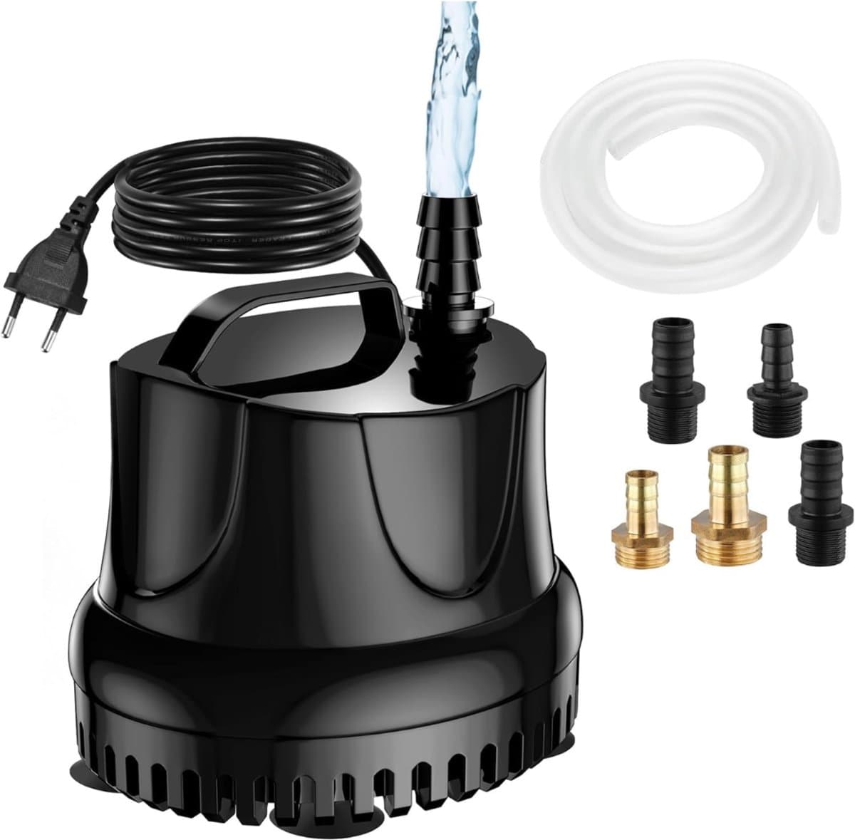 HEZIVO® Regentonpomp - Bewateringspomp Regenton - Tuinpomp - Dompelpomp - 25 W - 2500 l/u