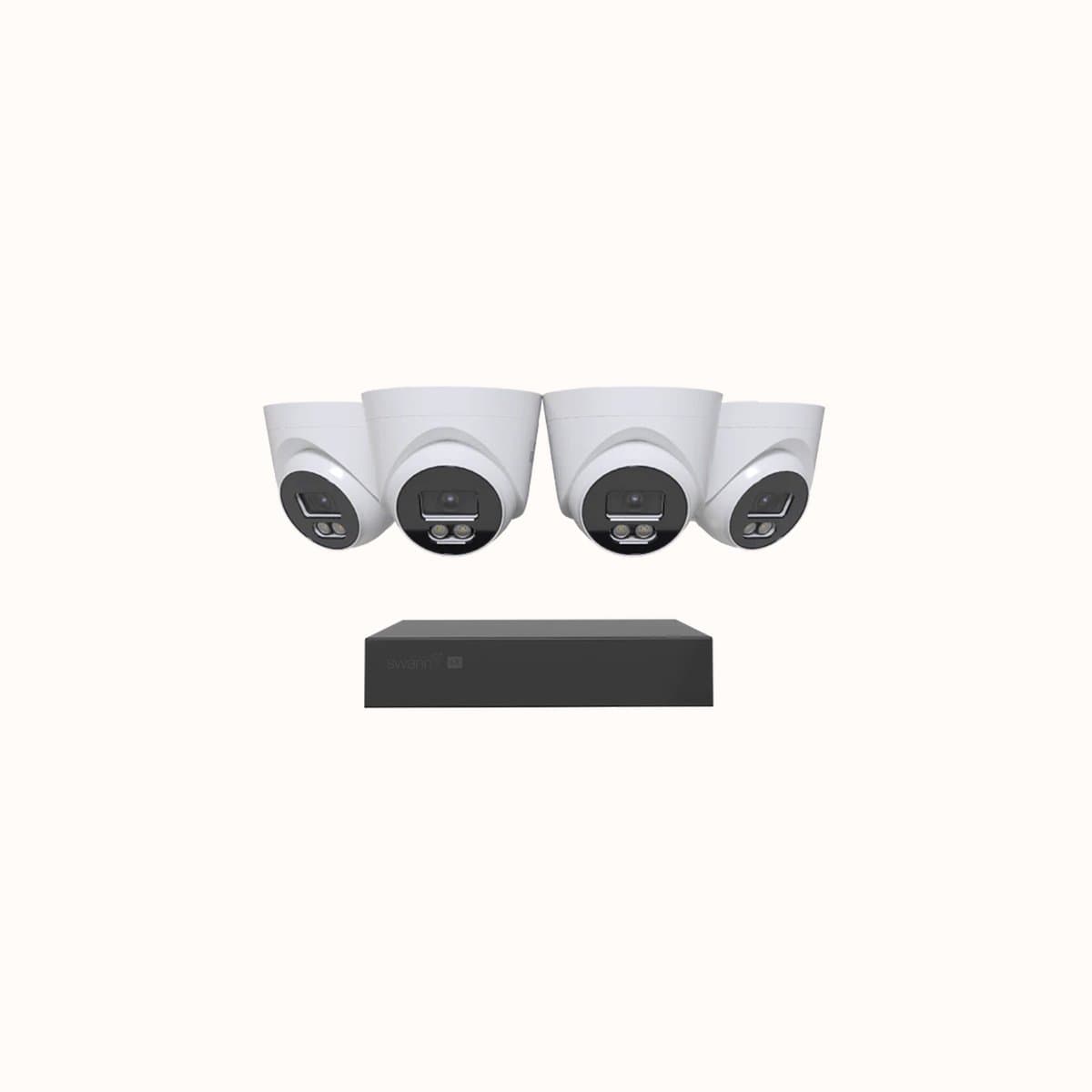 Swann EliteX 12MP Series - Beveiligingscamera's - 4 Camera's - cctv camerasysteem - 2TB - geen abonnementskosten - 6K Ultra HD - Spotlight Dome IP Cameras - Met Microfoon