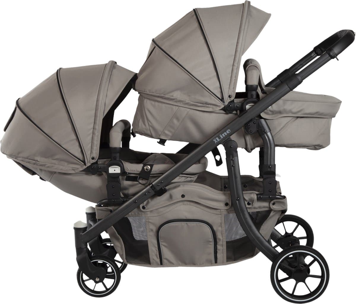 X Adventure Duo Kinderwagen / Tweeling Kinderwagen – Groen