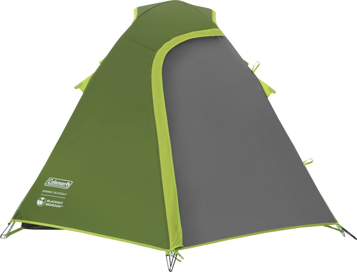 Coleman Darwin 2 Blackout campingtent – 2 persoons tent – verduisterend – waterdicht - groen