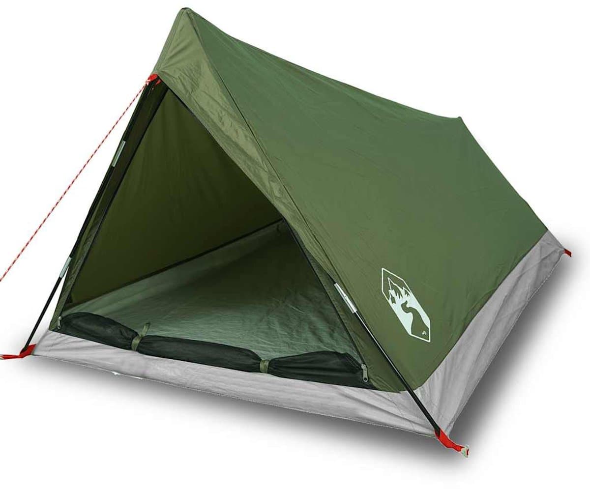 vidaXL - Tent - 2-persoons - waterdicht - olijfgroen