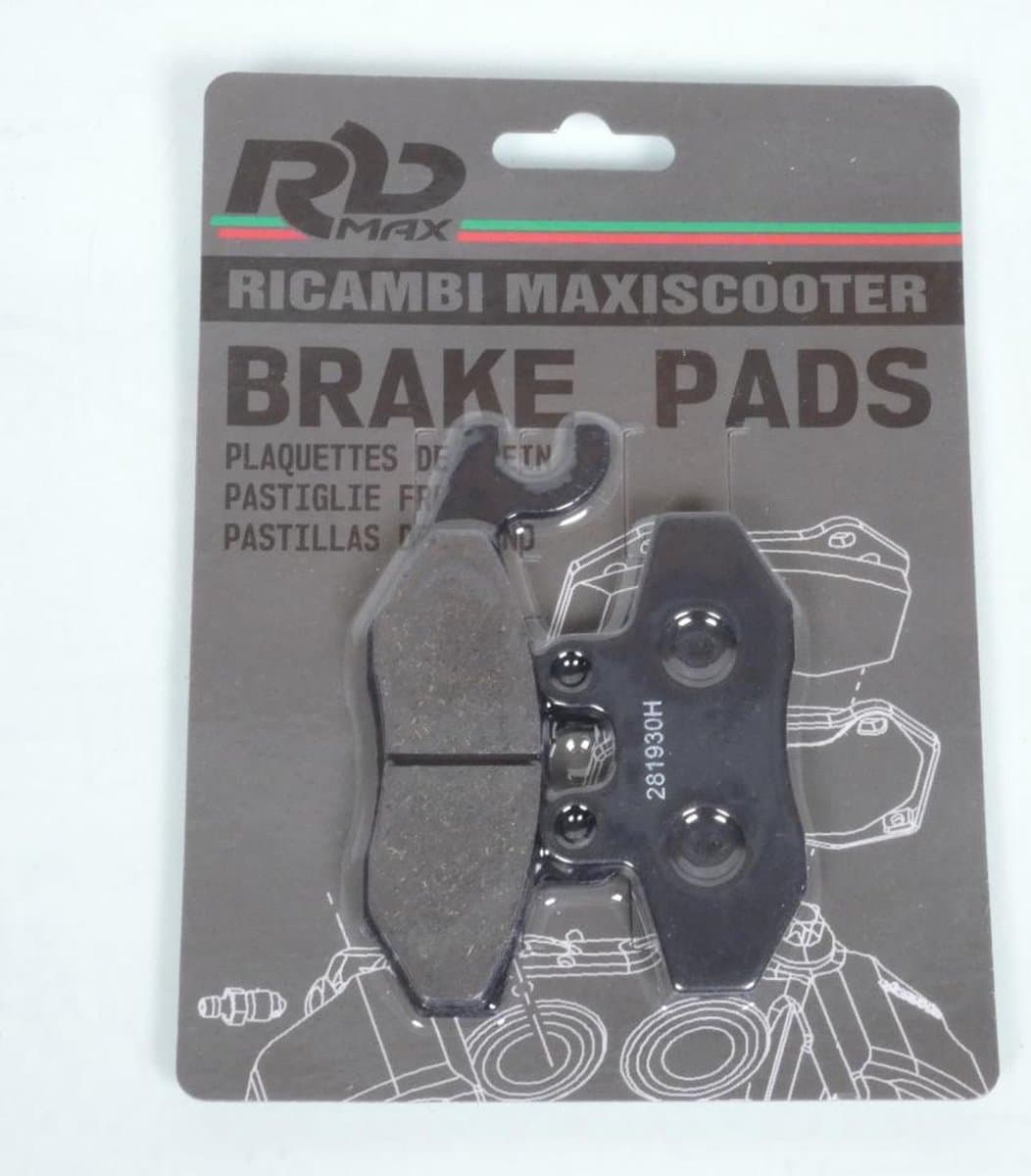 remblok rb max voor scooter piaggio 300 vespa gts ie 2008 tot 2016 av nieuw