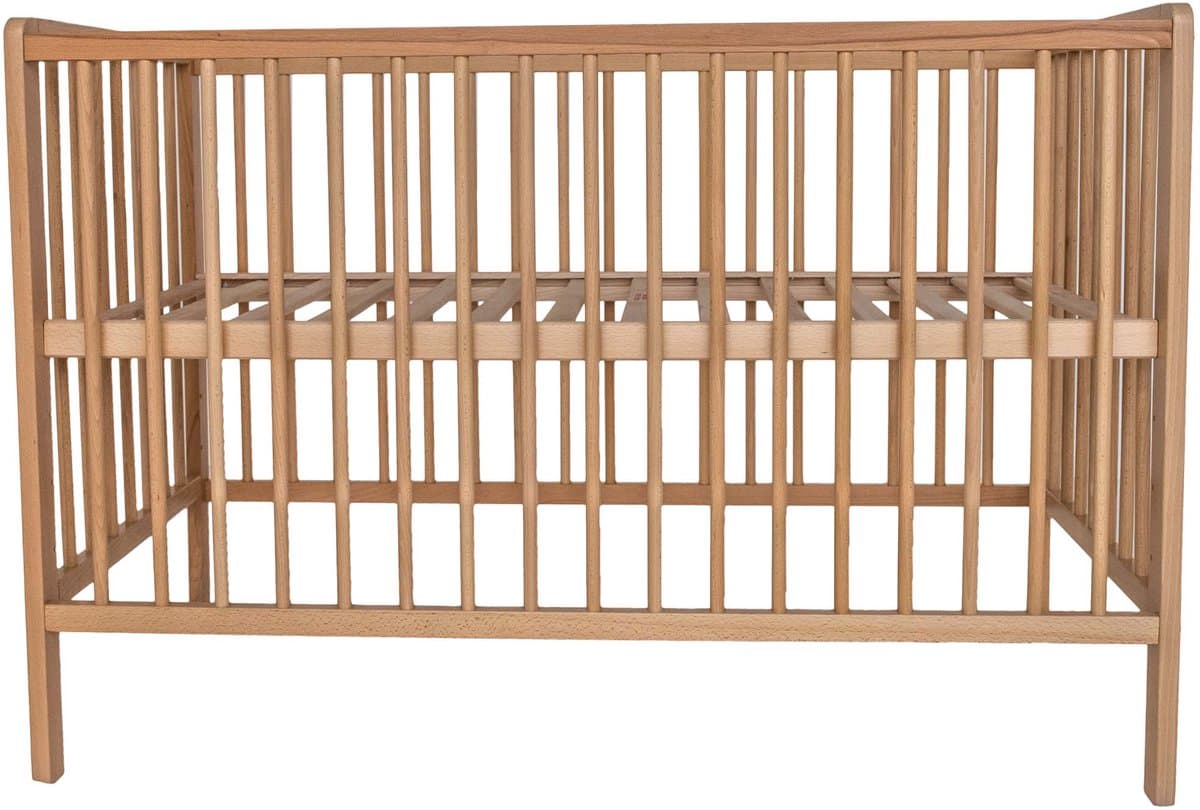Prénatal Ledikant Ebbe - Naturel Hout - Babybed - max. 30 kg - 60x120 cm