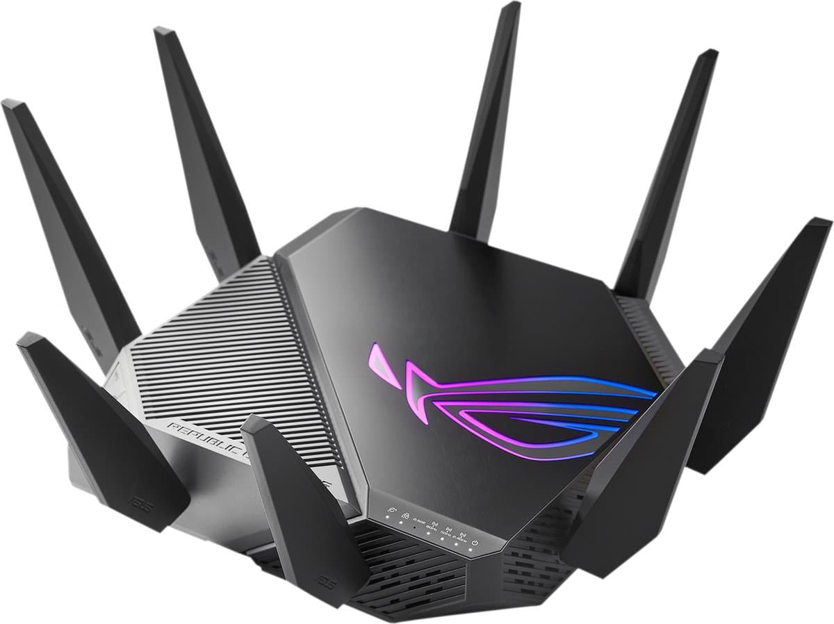 ASUS ROG Rapture GT-AXE11000 - Gaming extendable router - WiFi Versterker- 4G / 5G Router vervanger - WiFi 6E