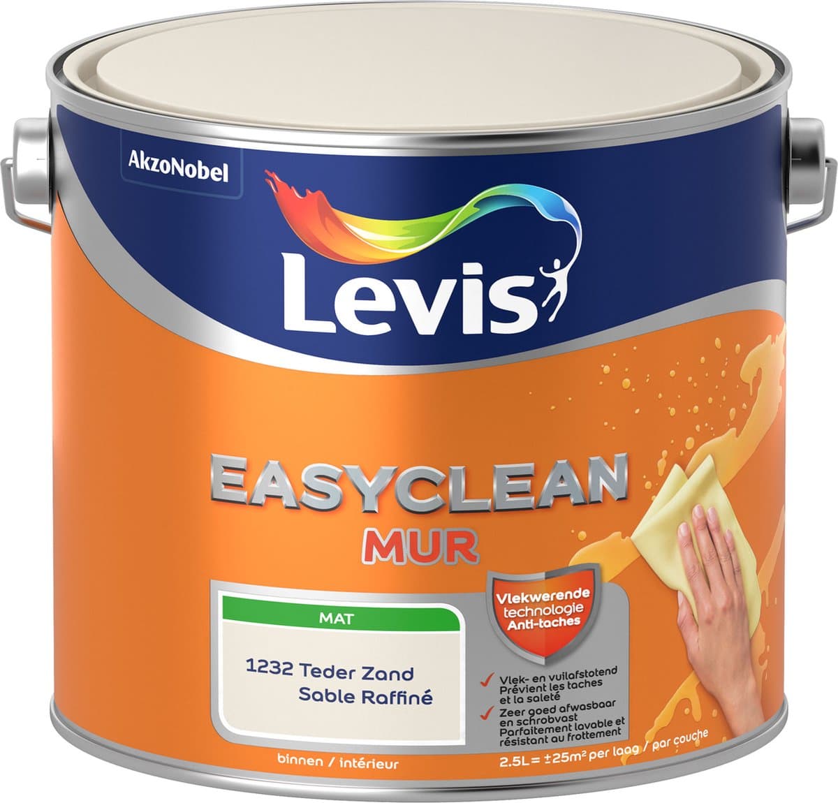 Levis - Easyclean Mur Mat - Teder Zand - 2,5 L