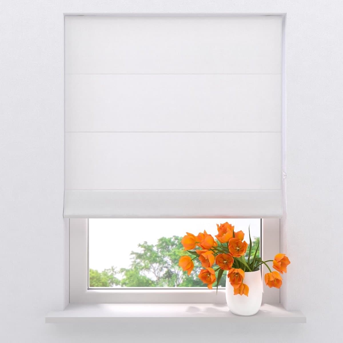 Vouwgordijn Easy Canvas - White - 80 x 180
