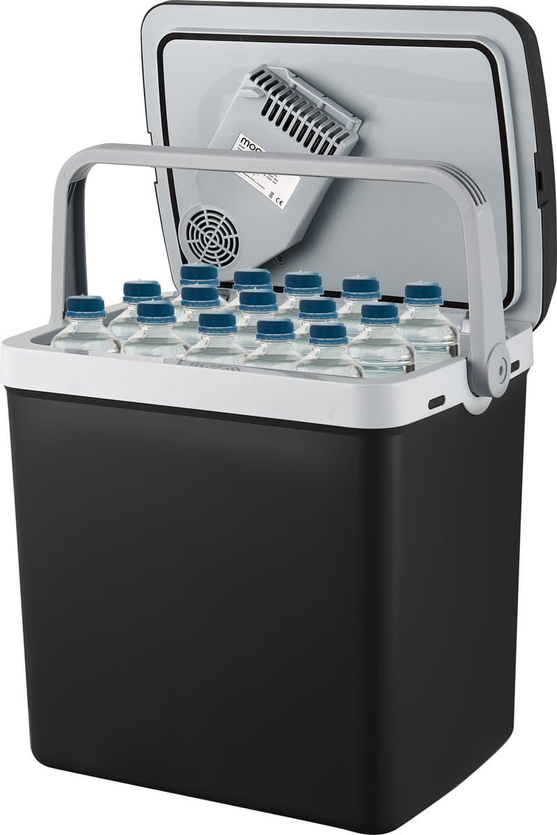 MOA Koelbox Elektrisch 12v 230 volt - 32L - Frigobox - Camping Koelkast - Auto en Camping - Koelen en Verwarmen - Zwart