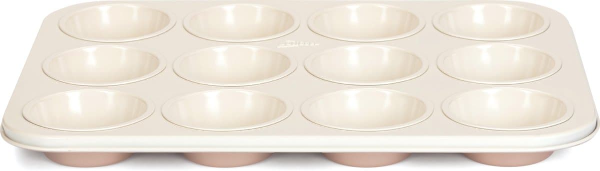 Patisse Ceramic Muffinvorm - Staal - 12 vaks