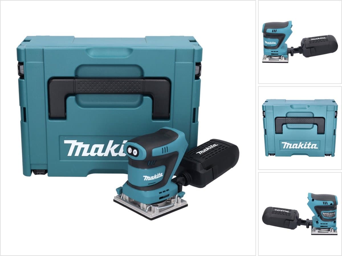 Makita DBO 482 ZJ accu-excentrische schuurmachine 18 V 112 x 102 mm + Makpac - zonder accu, zonder oplader