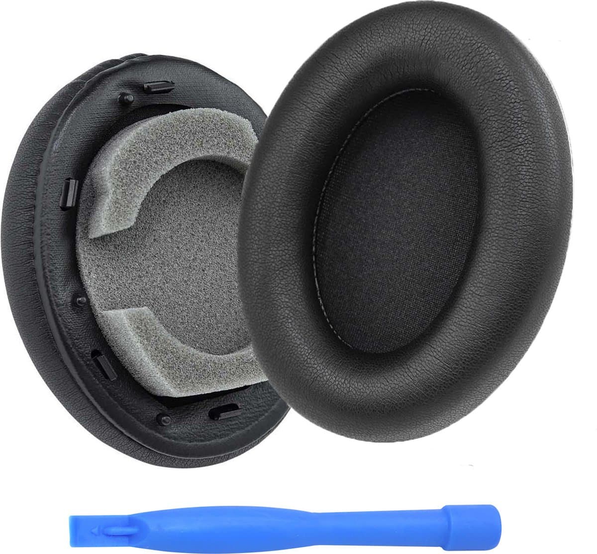 MMOBIEL Oorkussens voor Sony WH-1000XM3 Noise Cancelling Hoofdtelefoon - Memory Foam en Protein PU Koptelefoon Oorkussens - Noise Isolation Hoofdtelefoon Earpads – Zwart