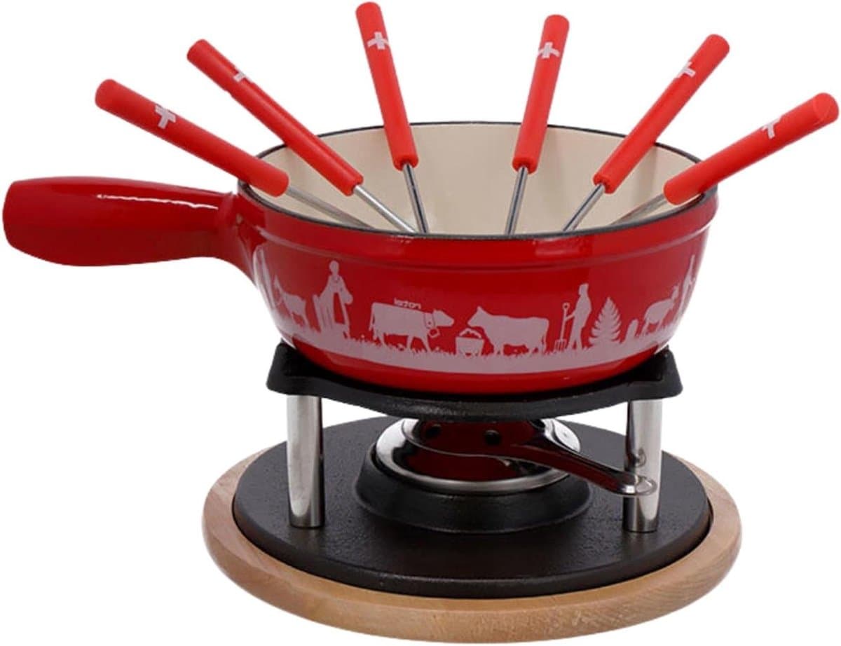 Kaasfondue Set - Fondue Pan - Gezellige Avonden - Traditioneel Zwitsers - 2 Liter 6 Personen - Niet gespecificeerd