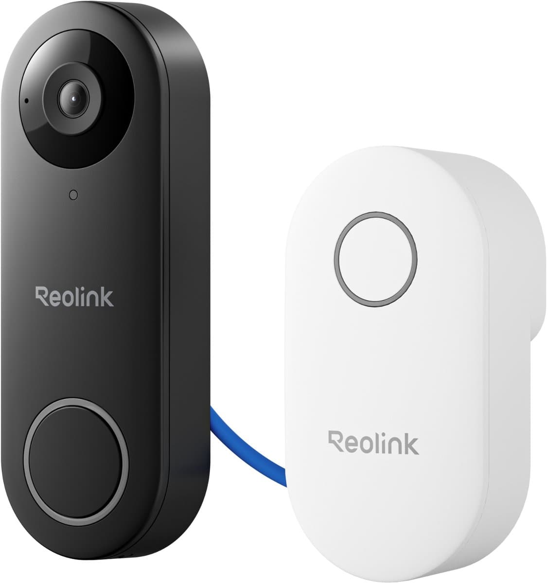 Reolink D340P-B Bedrade PoE-deurbel - 2K+ 5 MP - 180° Breed Zicht - Slimme Detectie, 2-richtingsgesprek, Geen Maandelijkse Kosten, Snel Antwoord